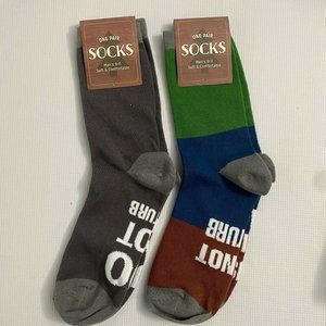 Men's Socks Do Not Disturb Busy Gaming 2 pk 9-11